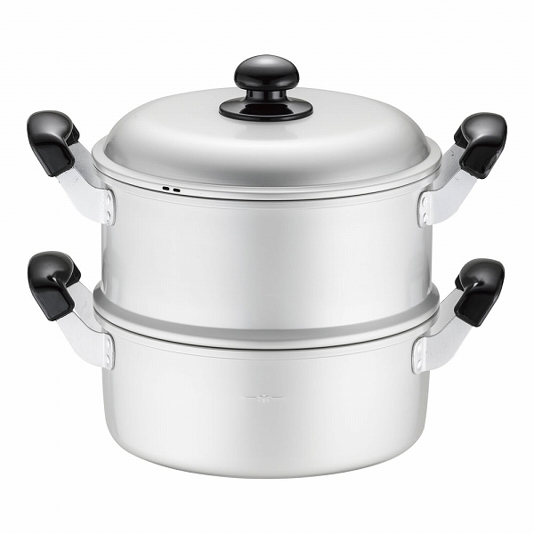 ホクア 蒸し器セット ゆうげ紀行 24cm アルマイト AMSN402