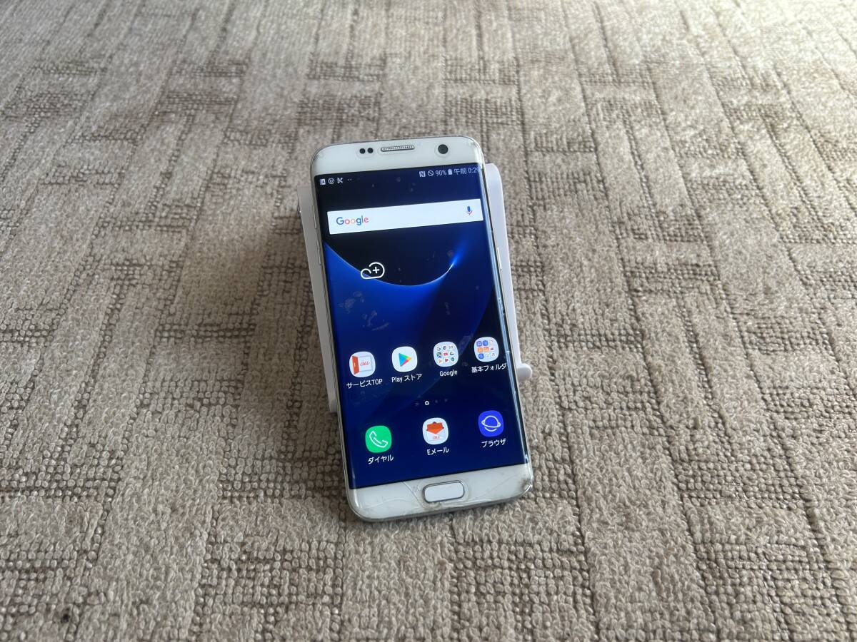 ★美品 三星 GALAXY S7 edge SCV33 動作良好 ジャンク品_画像1