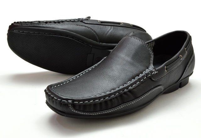  new goods Wilson 8801 black 26cm men's slip-on shoes shoes men's deck shoes driving shoes moccasin gentleman shoes light weight Wilson shoes 