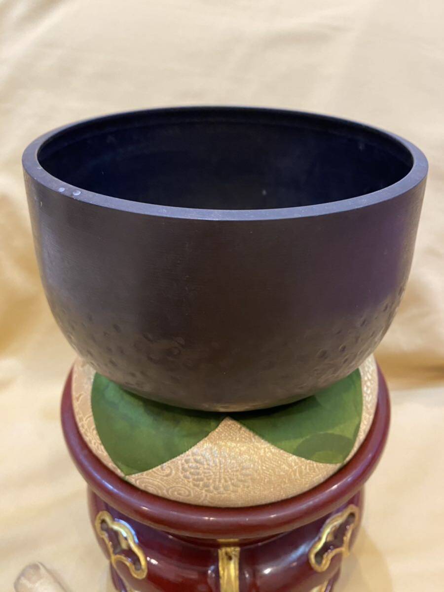 送料込超格安○音色良し おりん 高さ約33.5cm直径約17.5cm朱塗り 送料込超格安○音色良し おりん 高さ約33.5cm直径約17.5cm朱塗り