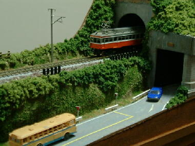 ゆめレールジオラマミニ　山あいのローカル線と隧道のある鉄道風景_画像6