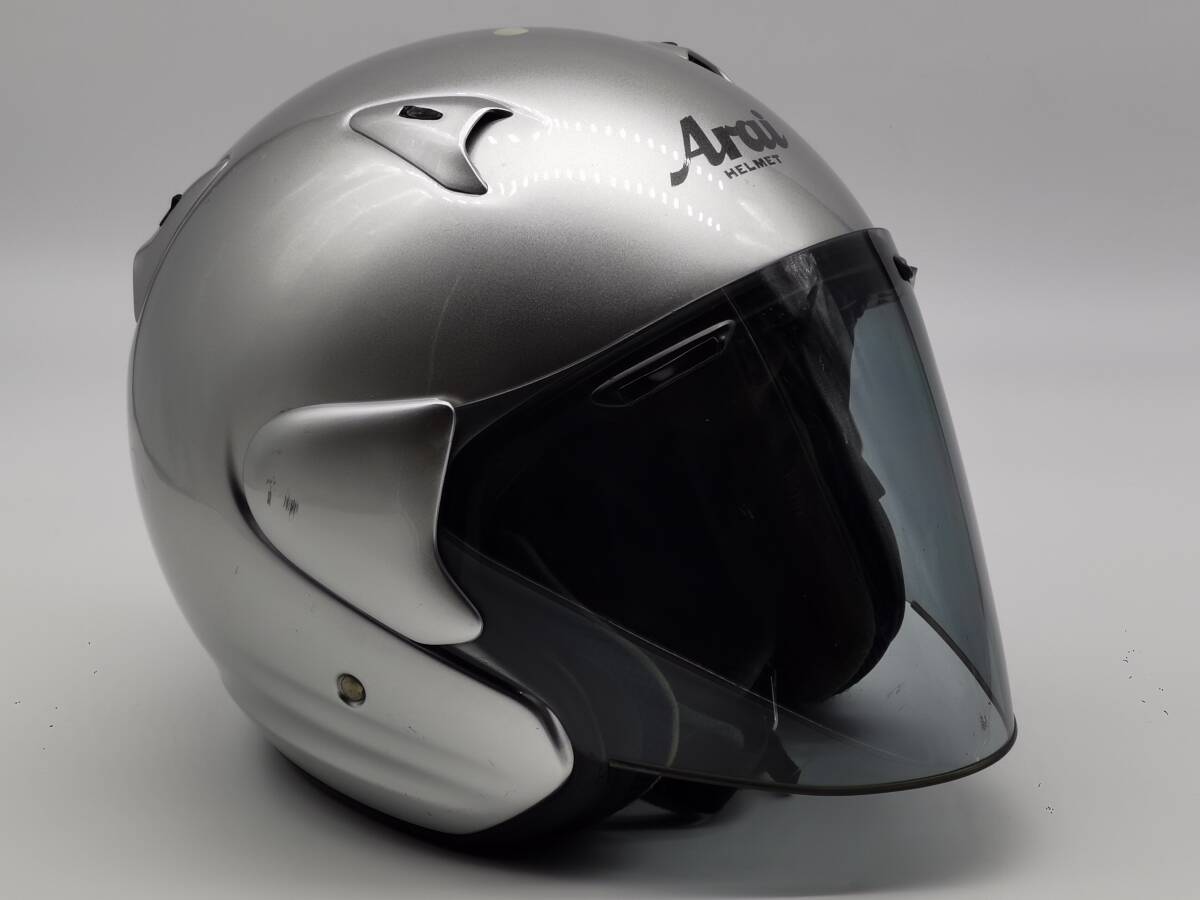Arai アライ SZ-F ALUMINA SILVER アルミナシルバー SZF ジェットヘルメット XLサイズの画像2