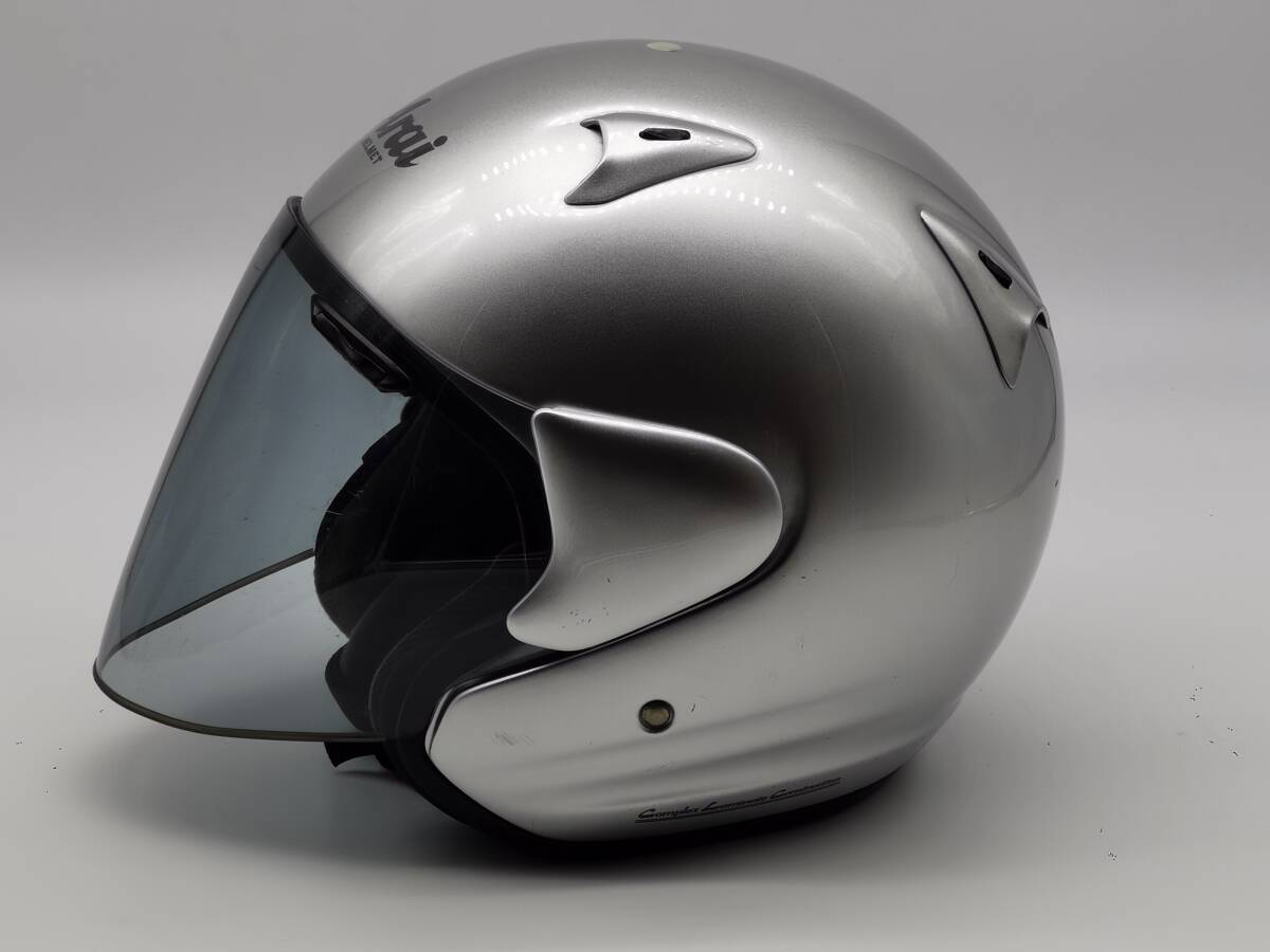 Arai アライ SZ-F ALUMINA SILVER アルミナシルバー SZF ジェットヘルメット XLサイズの画像6