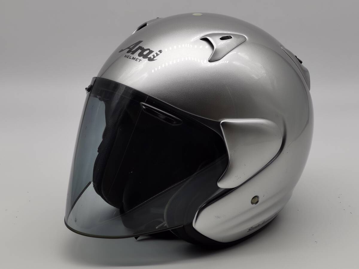 Arai アライ SZ-F ALUMINA SILVER アルミナシルバー SZF ジェットヘルメット XLサイズの画像4