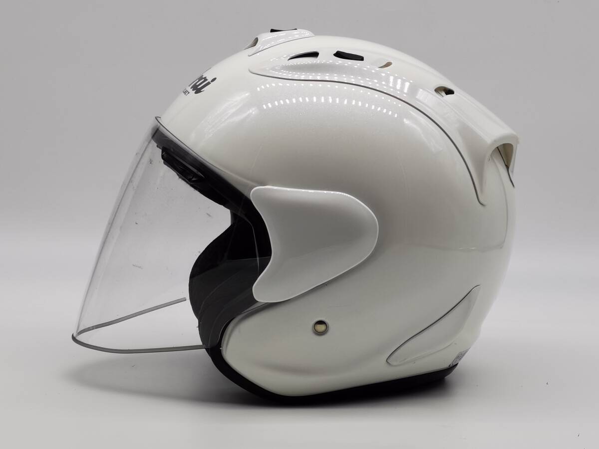 Arai アライ SZ-RAM4 GLASS WHITE グラスホワイト SZ-Ram4 ジェットヘルメット Mサイズ_画像6