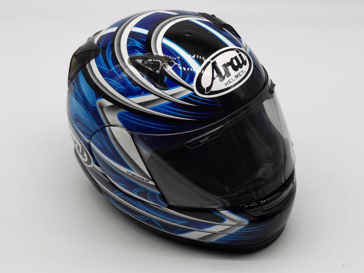 Arai アライ PROFILE SPIKE 青 プロファイル スパイク フルフェイスヘルメット Sサイズ_画像1