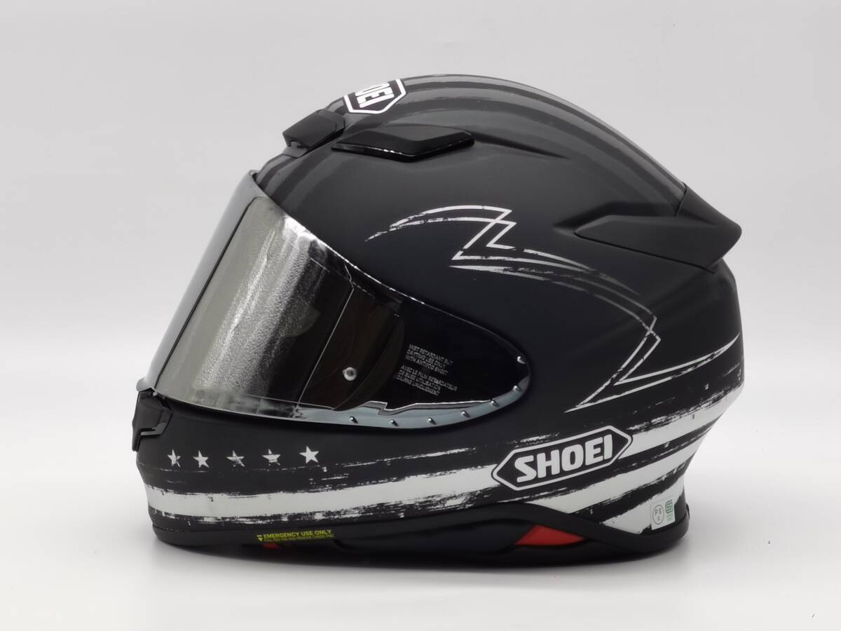 SHOEI ショウエイ Z-8 DEDICATED2 ゼット-エイト デディケーテッド2 Z8 BLACK/GREYマットカラー フルフェイス ヘルメット XLサイズ_画像6