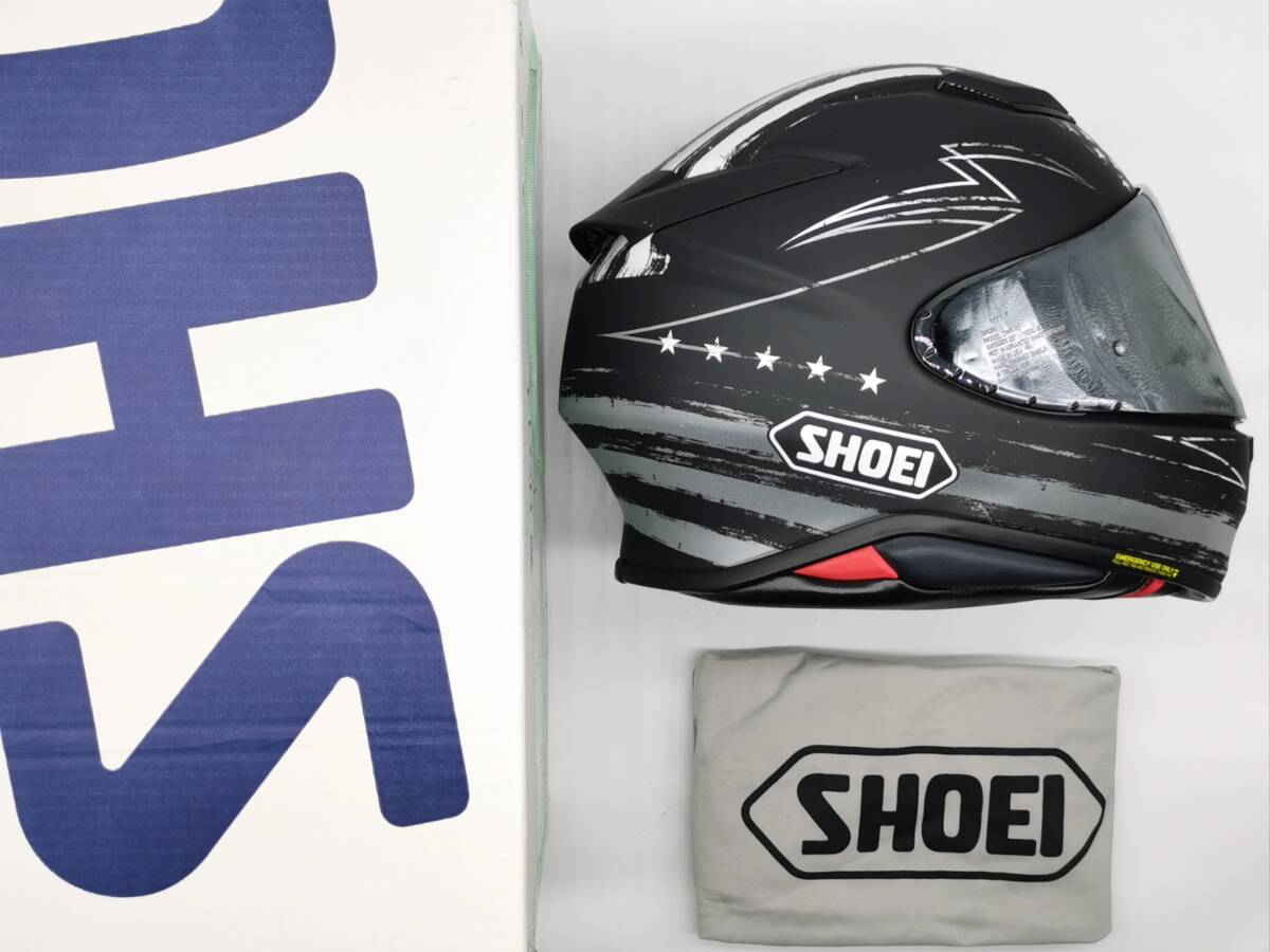 SHOEI ショウエイ Z-8 DEDICATED2 ゼット-エイト デディケーテッド2 Z8 BLACK/GREYマットカラー フルフェイス ヘルメット XLサイズ_画像1