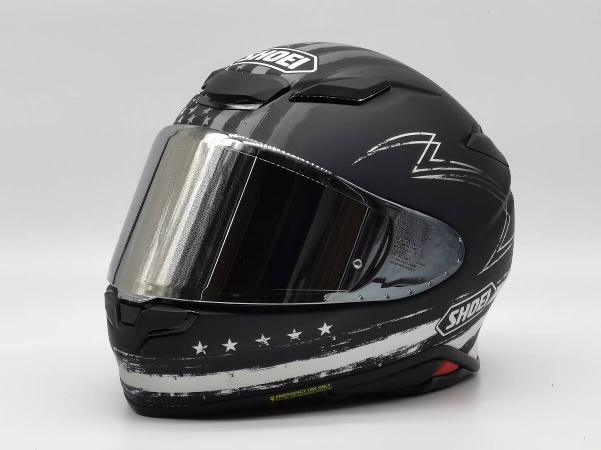 SHOEI ショウエイ Z-8 DEDICATED2 ゼット-エイト デディケーテッド2 Z8 BLACK/GREYマットカラー フルフェイス ヘルメット XLサイズ_画像4