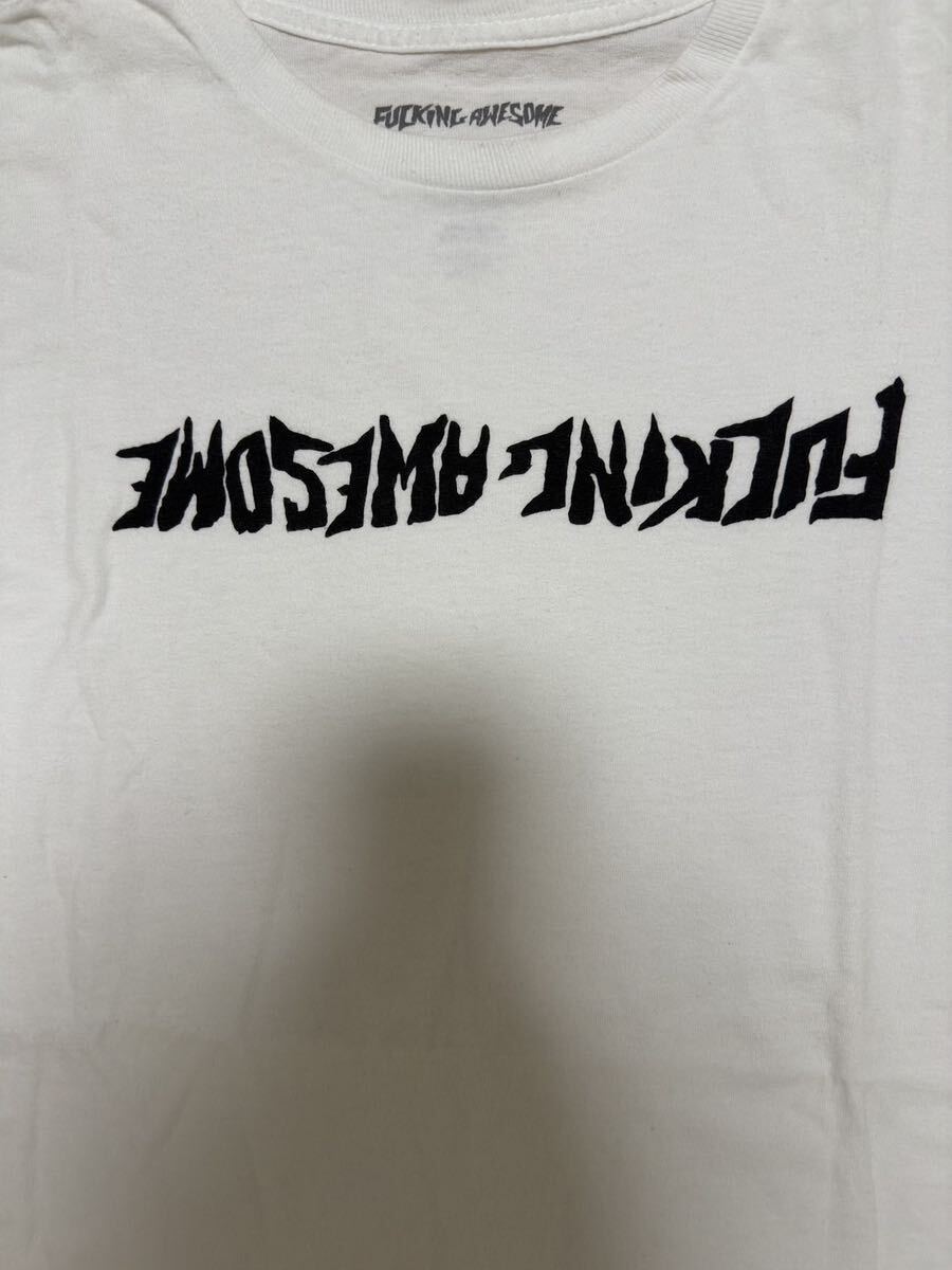 FUCKING AWESOME LOGO TEE WHITE Mサイズ Tシャツ ファッキングオーサム_画像3