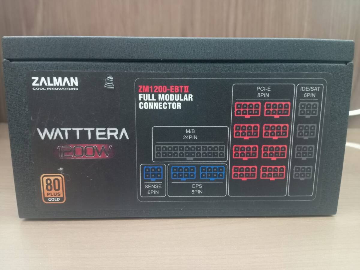 【中古品】ZALMAN WATTTERA 1200W PC電源ユニット ZM1200-EBTIIの画像6