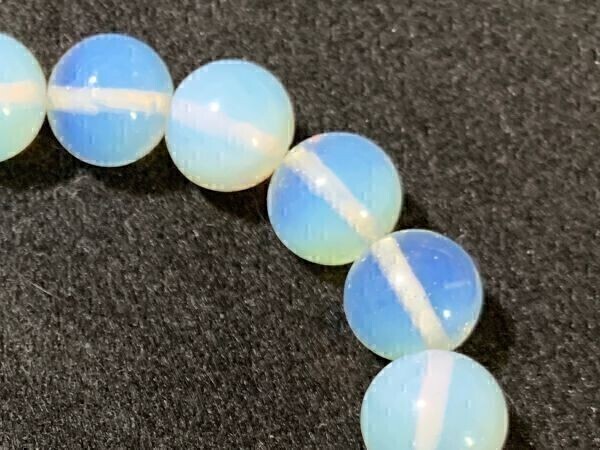[Premio Fortuna] opal bracele opal (. white stone ) approximately 12 millimeter non gem quality white . transparent . blue. gradation 306185##