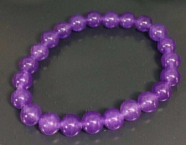 [Premio Fortuna] amethyst bracele purple crystal Power Stone 8 millimeter diameter 5060##