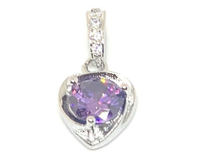 [Premio Fortuna] amethyst pendant top many surface cut 7 millimeter ×7 millimeter body 16 millimeter 316118*