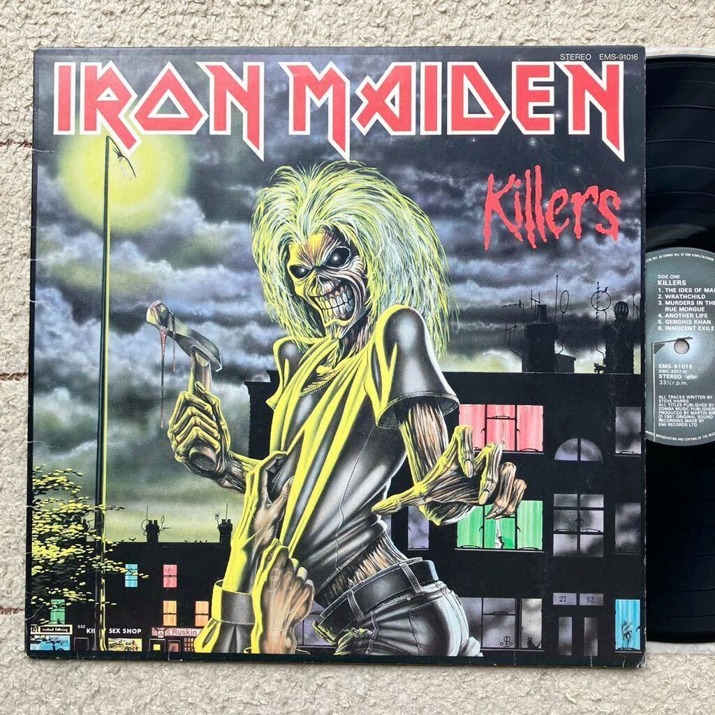 LP◆Iron Maiden(アイアン・メイデン)「Killers(キラーズ)」◆1981年 EMS-91016◆Heavy Metal Hard Rock ハードロック_画像1