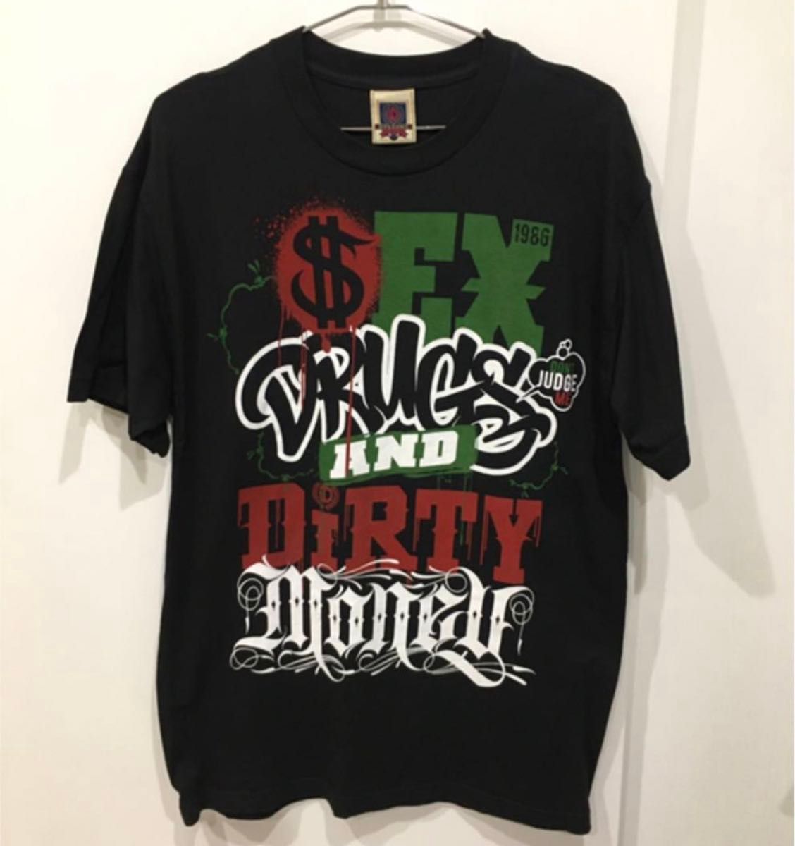 【並行輸入品】Dyse One プリントTシャツ　#5 ブラック　XL  BIGプリント　 黒