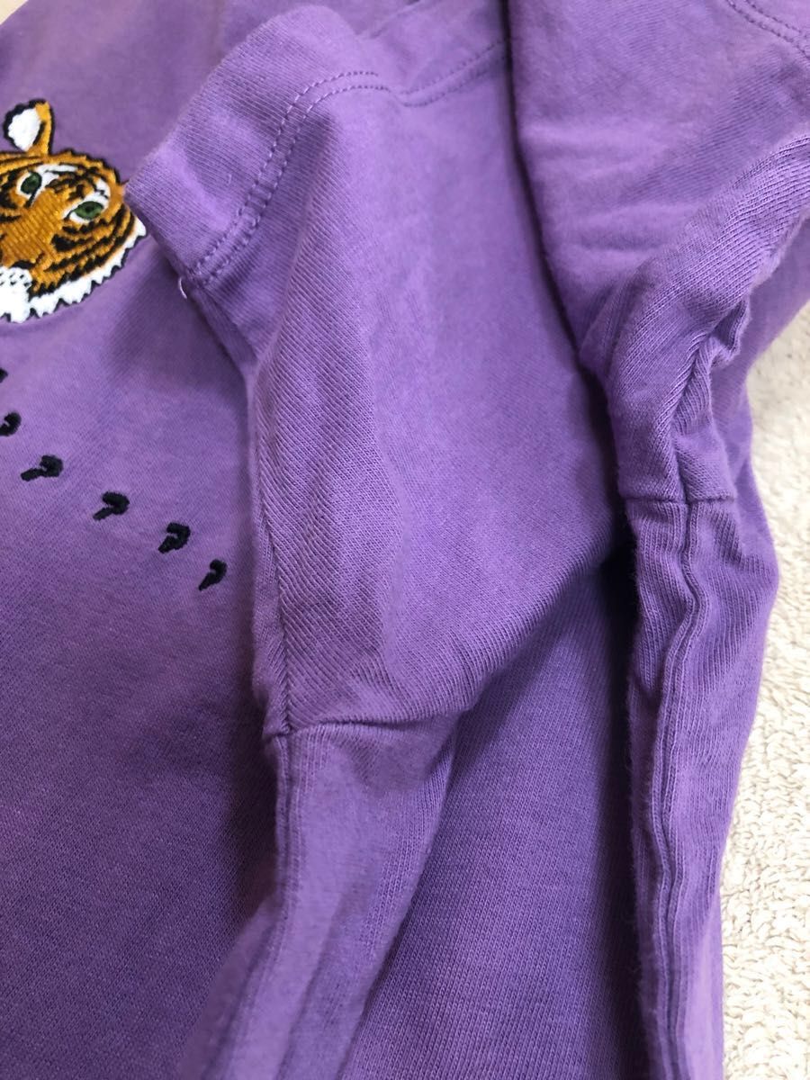 グラニフgraniphタイガーTシャツ半袖M紫