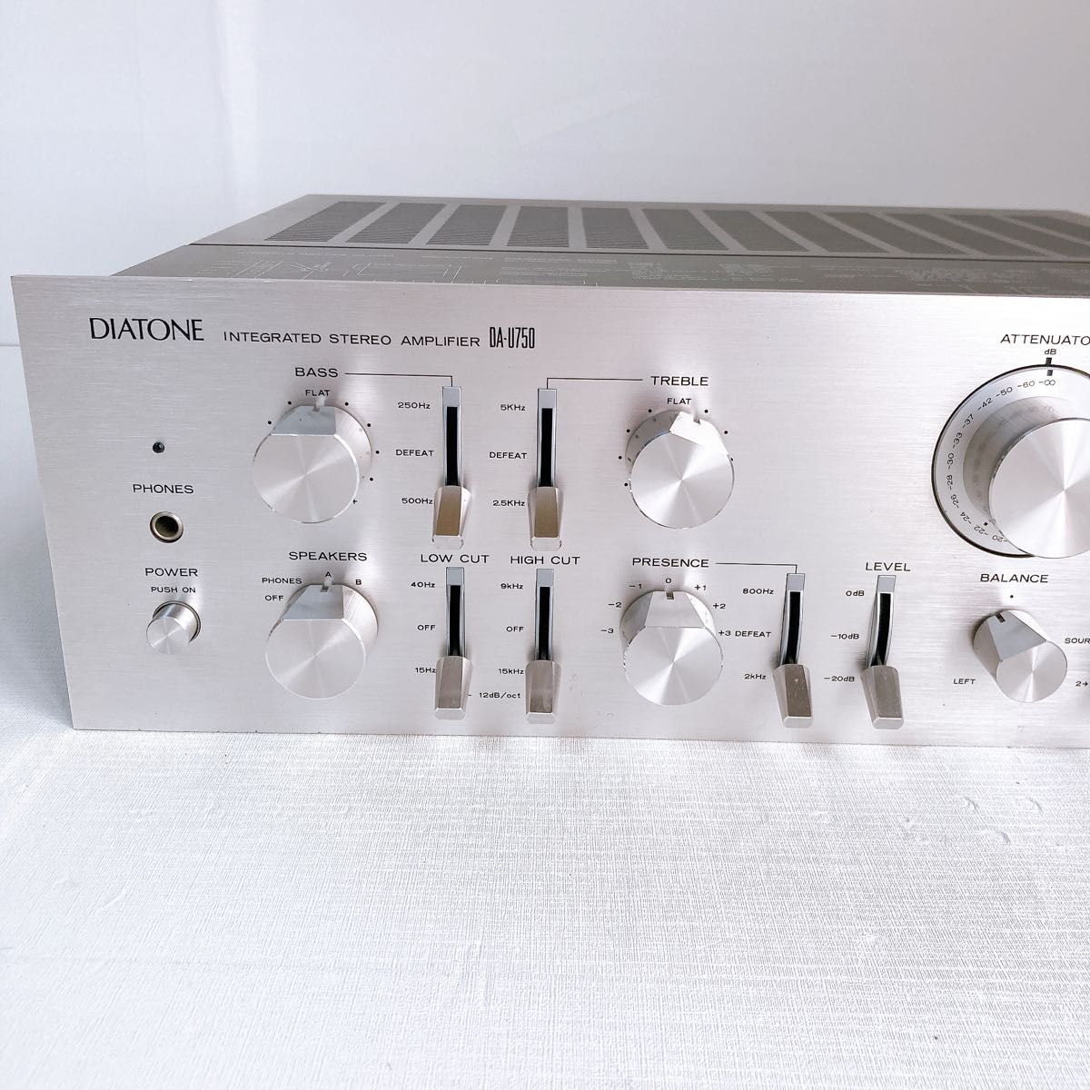 ダイアトーン　DIATONE DA-U750 プリメインアンプ　三菱電機　動作品