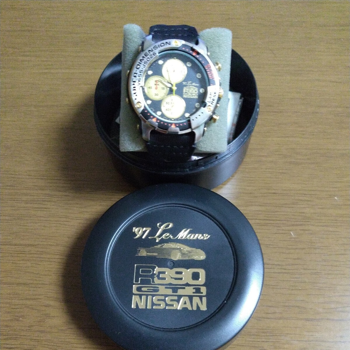 【未使用】ALBA アルバ NISSAN R390 CHRONOGRAPH クロノグラフ 3針 クォーツ 腕時計 V655-8000_画像2