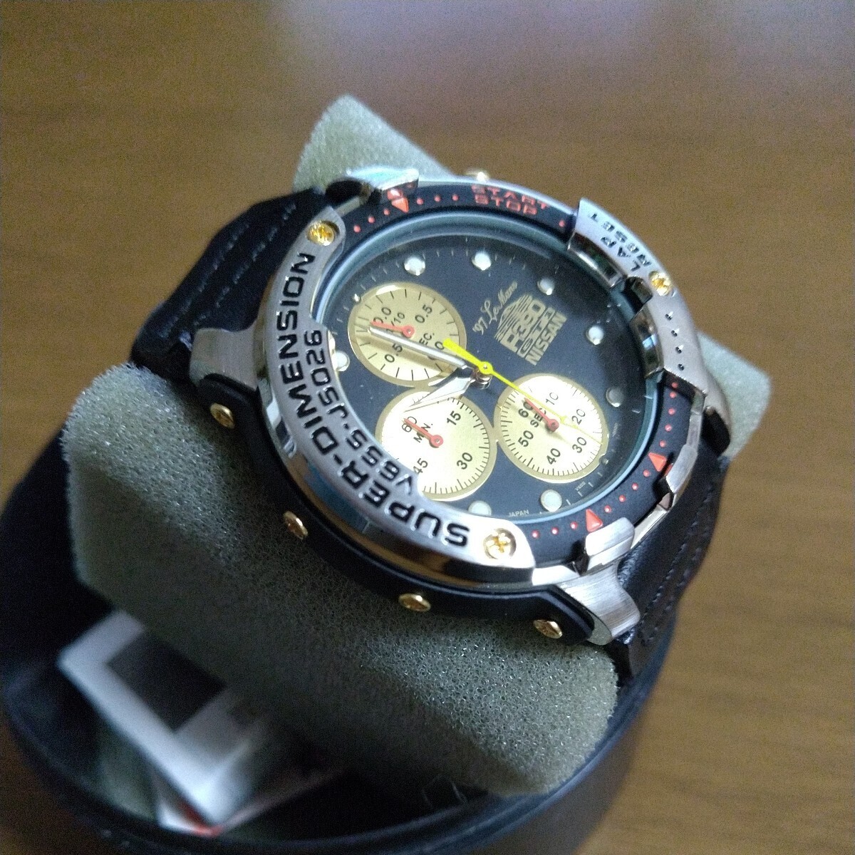 【未使用】ALBA アルバ NISSAN R390 CHRONOGRAPH クロノグラフ 3針 クォーツ 腕時計 V655-8000_画像5