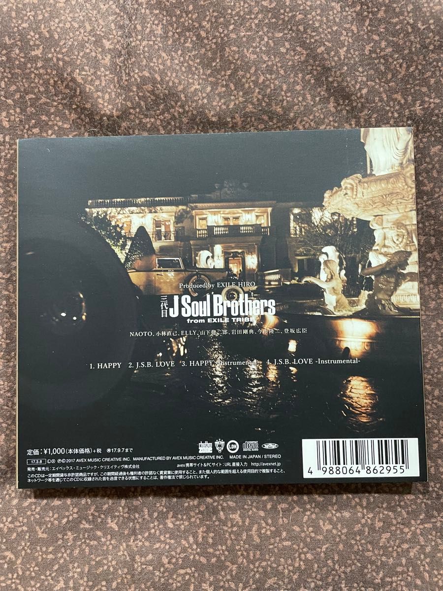 三代目J soul brothers/ HAPPY CD