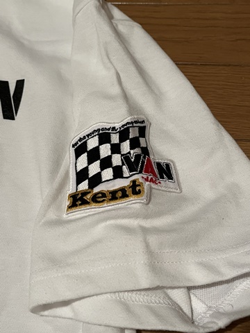 ヴァン ジャケット バン ヂャケット VAN JAC ケント KENT 半袖Tシャツ LL XL 白 ホワイト 定番 アーチロゴ ワッペン レーシングチームの画像6