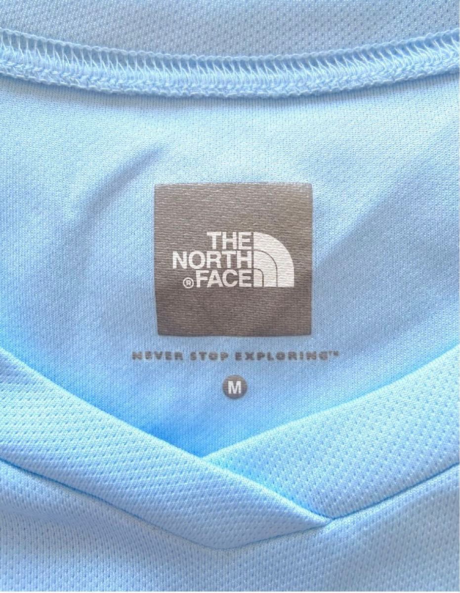 THE NORTH FACE(ザノースフェイス) ランニングTシャツ Mサイズ 水色