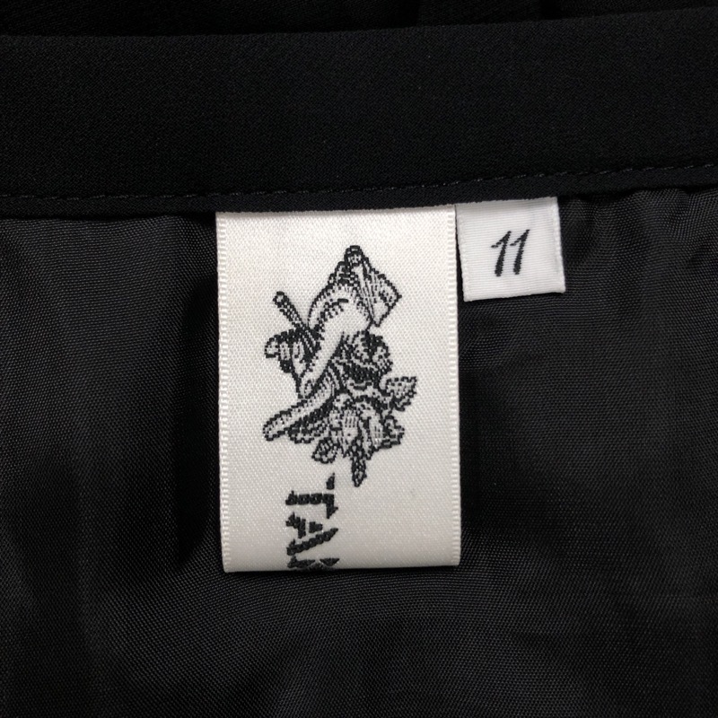 タケオニシダ TAKEO NISHIDA スカート 黒 プリーツ 11サイズ 778264_画像4
