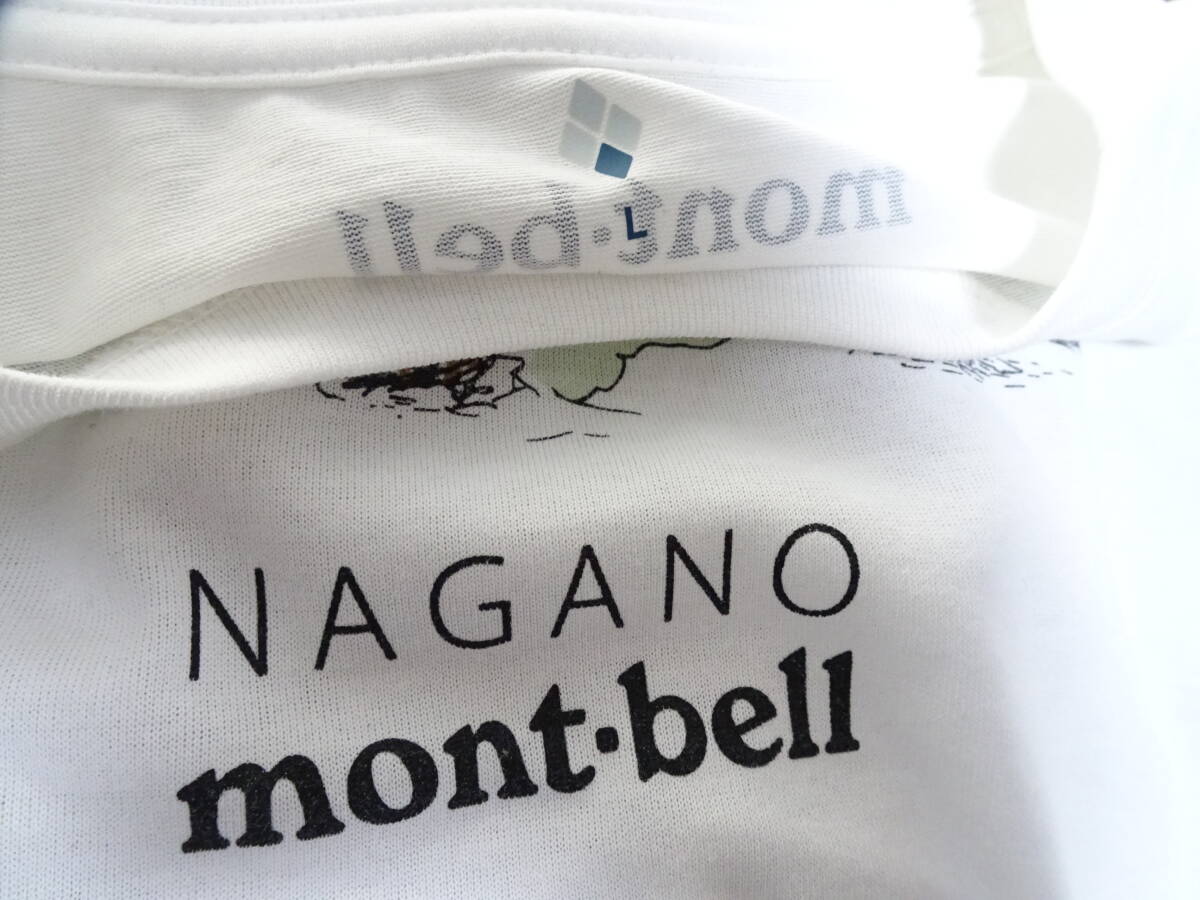 ★彡モンベルmont-bell★彡メンズL Tシャツ モダンデザイン☆彡_画像3