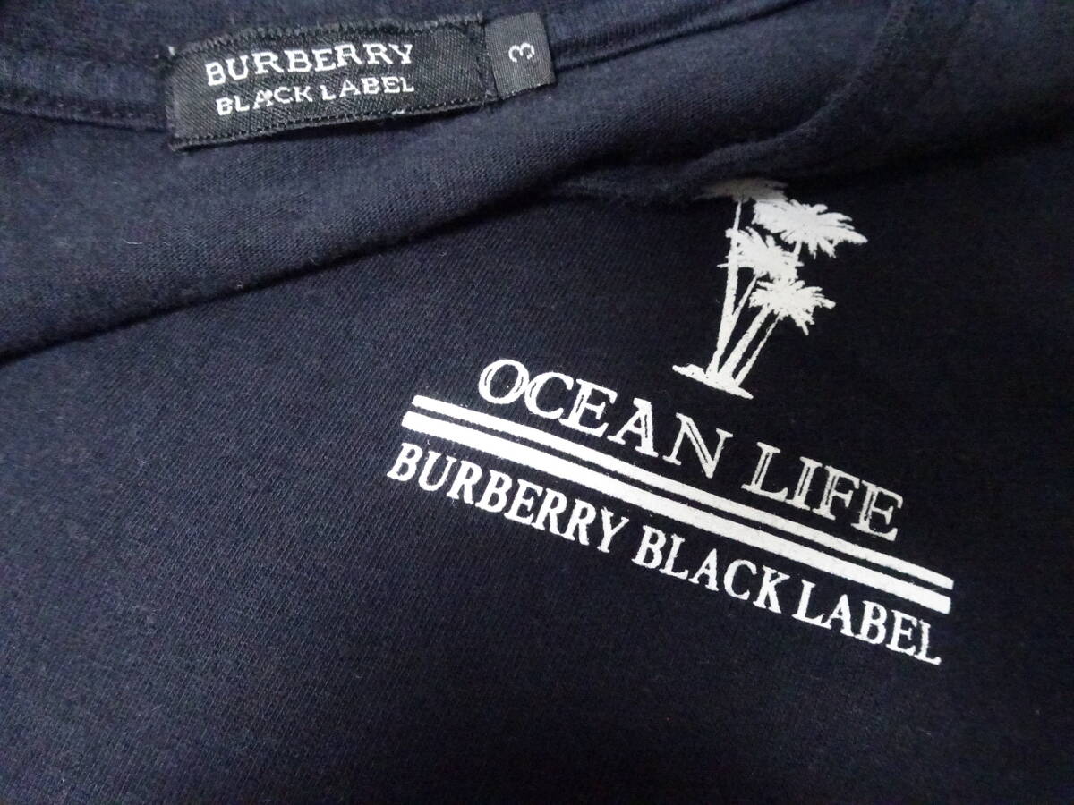 ★彡バーバリーBURBERRY ブラックレーベル★彡メンズ３ Tシャツ クールブラック☆彡_画像3