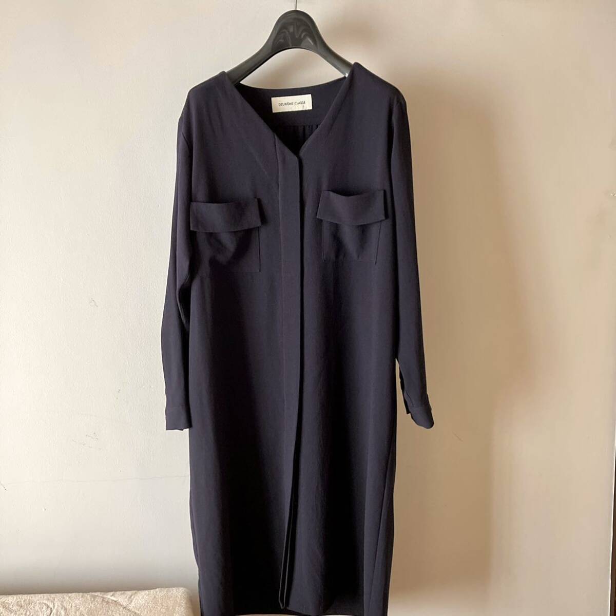  Deuxieme Classe *... feeling stretch georgette jersey - no color shirt One-piece * dark navy 