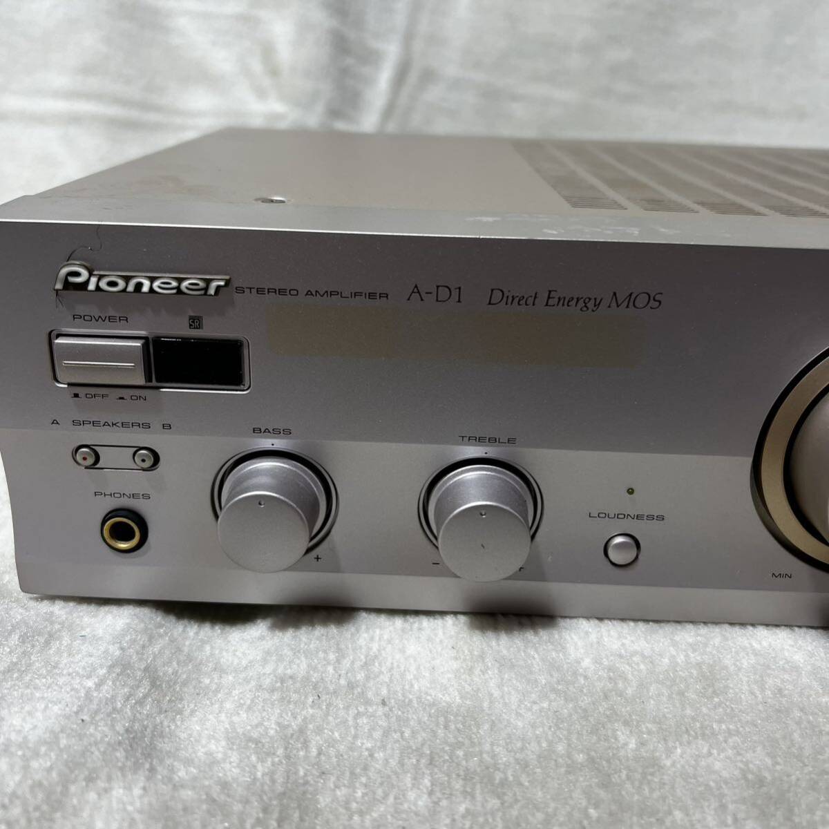 C958 Pioneer パイオニア ステレオアンプ A-D1 プリメインアンプ 通電あり 動作確認無し 昭和レトロ_画像3