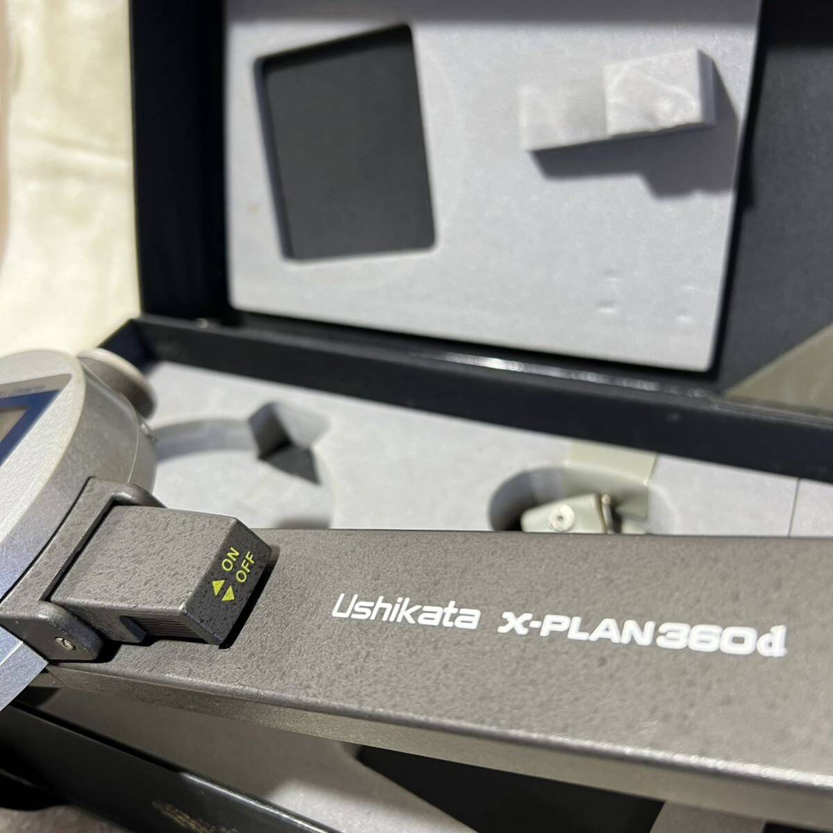 C1000 牛方商会 ushikata X-PLAN 360d 測量機 ケース入り 通電確認あり 動作確認無し ユーズド_画像7