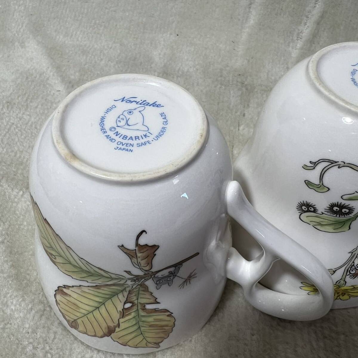 C1029 Noritake ノリタケ マグカップ となりのトトロ 2点セット 絵柄違い コーヒーカップ _画像8