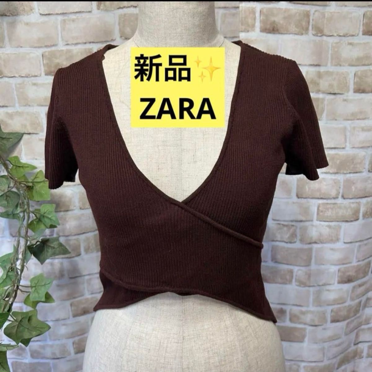 感謝sale 1353 新品　ZARA② ゆったり＆可愛いトップス　カットソー　ショート丈