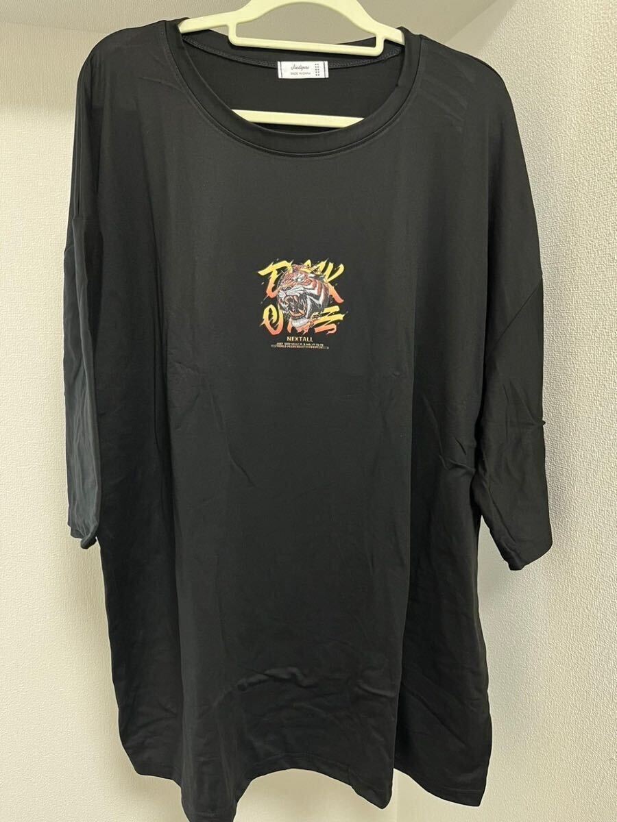Tシャツ 半袖 ビッグシルエット　ブラック 虎 ストリート オーバーサイズ　【新品未使用】