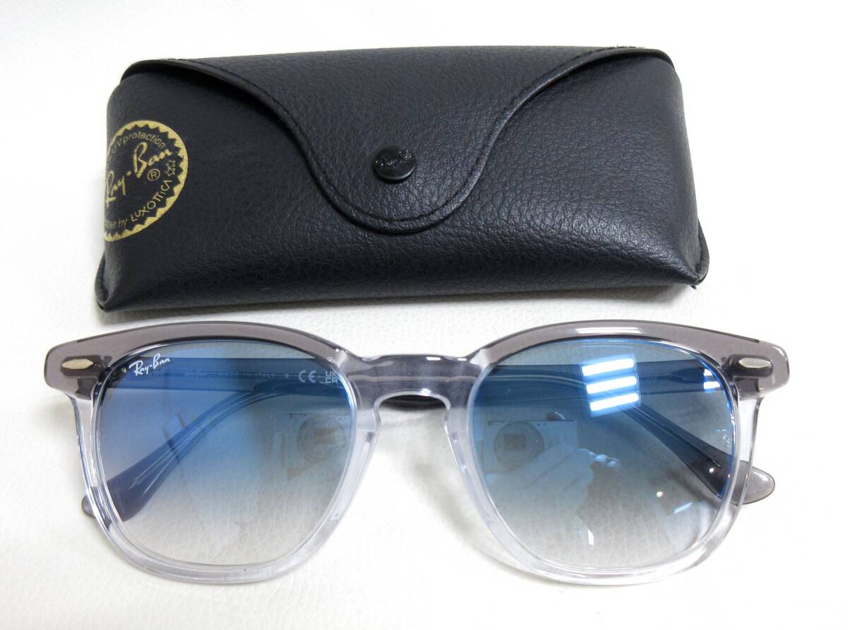 13101◆Ray-Ban レイバン HAWKEYE ホークアイ RB2298 1355/3F 52□21 145 UKCA サングラス MADE IN ITALY 中古 USED_画像1