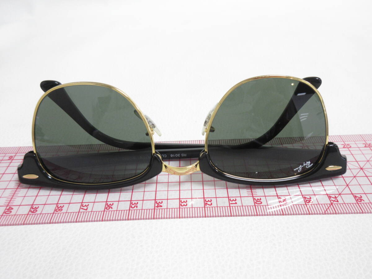 13044◆Ray-Ban レイバン CLUBMASTER クラブマスター RB3016 W0365 49□21 140 サングラス MADE IN ITALY 中古 USED_画像9