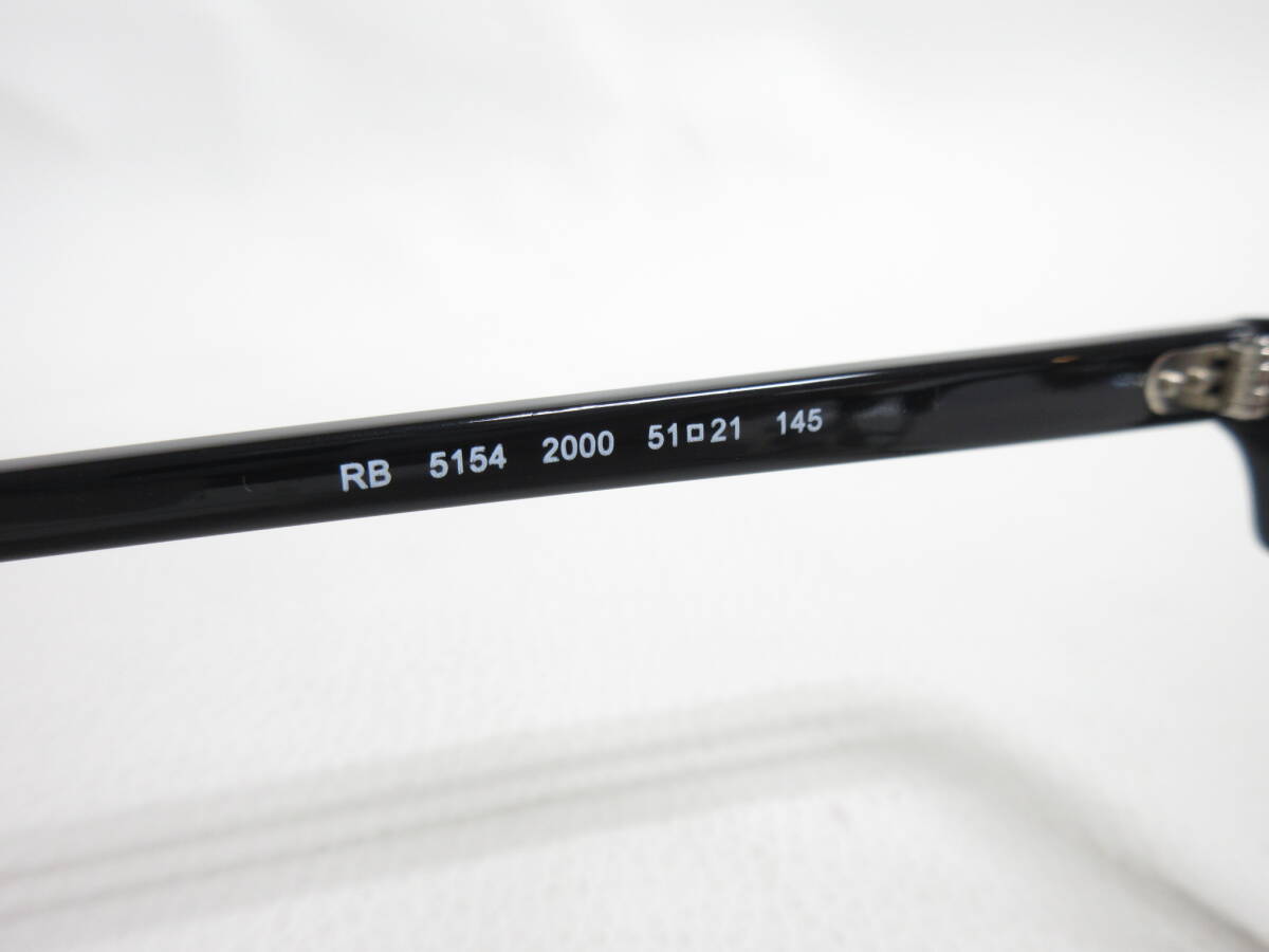 13049◆Ray-Ban レイバン RB5154 2000 51□21 145 度入りレンズ メガネ/眼鏡 中古 USED_画像6