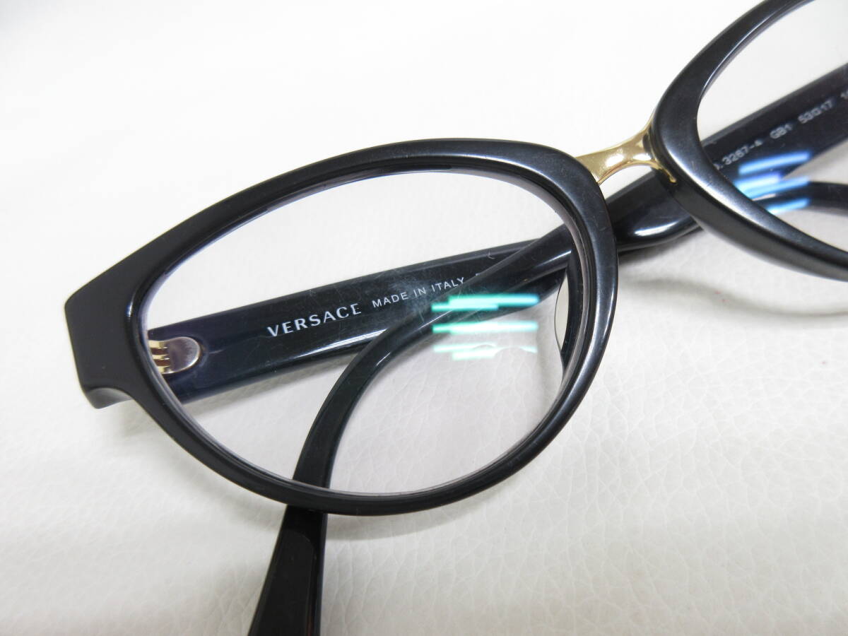 13052◆VERSACE ベルサーチ MOD.3267-A GB1 53□17 140 度入りレンズ メガネ/眼鏡 MADE IN ITALY 中古 USED_画像8