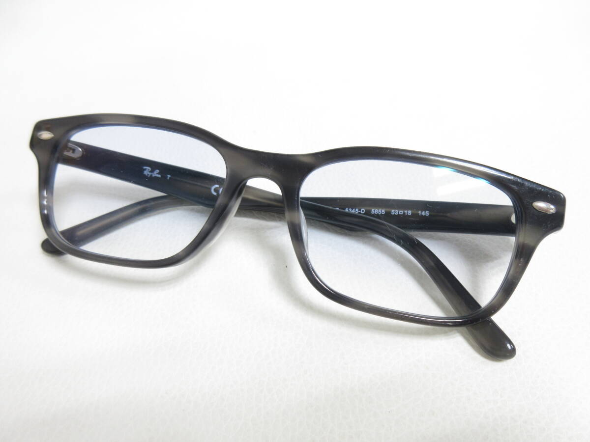 13056◆Ray-Ban レイバン RB5345-D 5855 53□18 145 カラーレンズ メガネ/眼鏡/サングラス 中古 USED_画像8