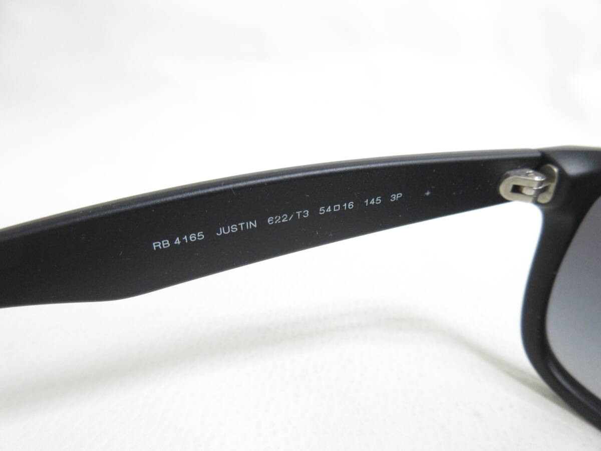 13105◆Ray-Ban レイバン POLARIZED JUSTIN RB4165 622/T3 54□16 145 UKCA 偏光レンズ サングラス MADE IN ITALY 中古 USED_画像7