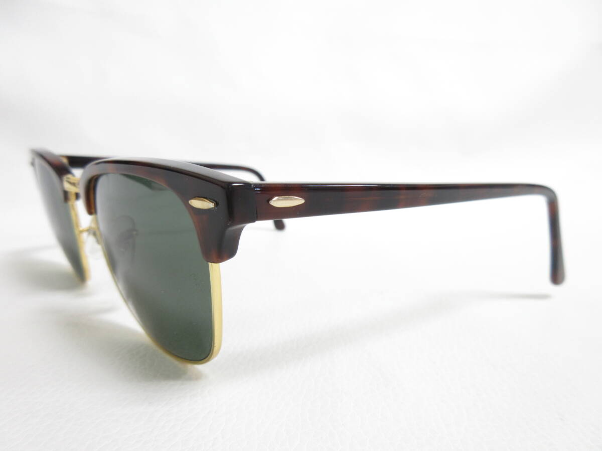 13116◆Ray-Ban レイバン CLUBMASTER クラブマスター RB3016 W0366 51□21 145 サングラス MADE IN ITALY 中古 USED_画像3