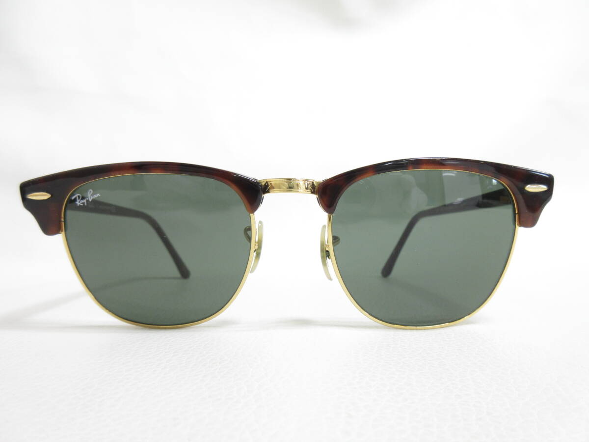 13117◆Ray-Ban レイバン CLUBMASTER クラブマスター RB3016 W0366 51□21 145 サングラス MADE IN CHINA 中古 USED_画像2