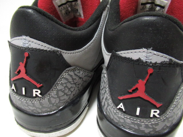 ★難有り NIKE ナイキ Air Jordan 3 Retro Stealth 136064-003 26.5cm エアジョーダン3_画像5