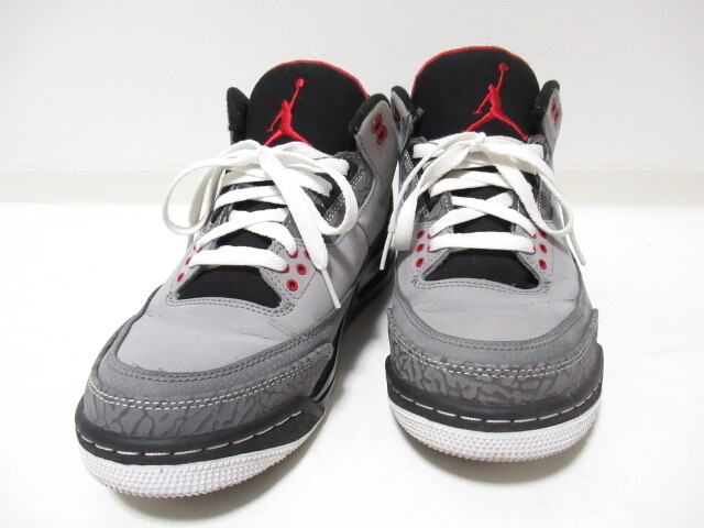 ★難有り NIKE ナイキ Air Jordan 3 Retro Stealth 136064-003 26.5cm エアジョーダン3_画像3