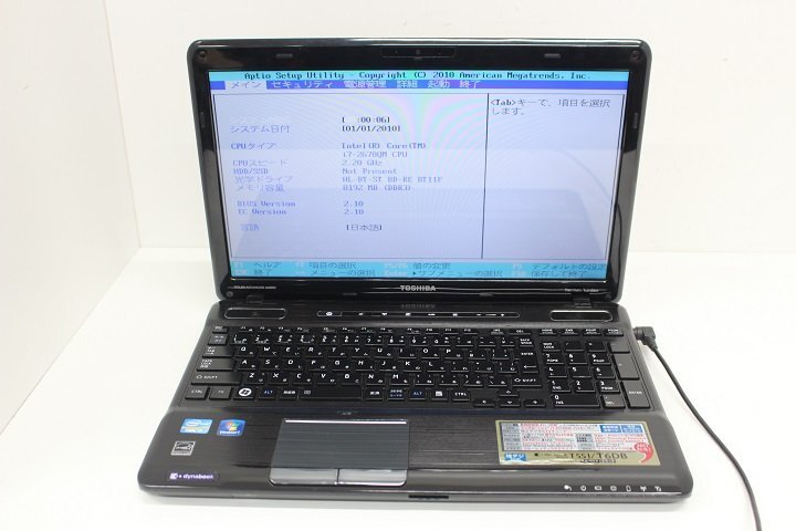 現状 dynabook Qosmio T551/T6DB 第2世代 Core i7 2670QM /8GB/Blu-rayドライブ/15.6インチ/Wi-Fi/USB3.0/Win7モデル☆の画像1