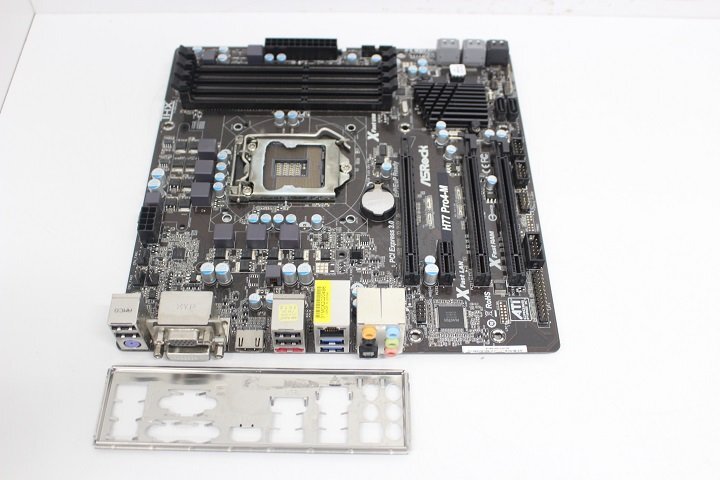 ASRock H77Pro4-M LGA1155 MicroATX マザーボード☆_画像1