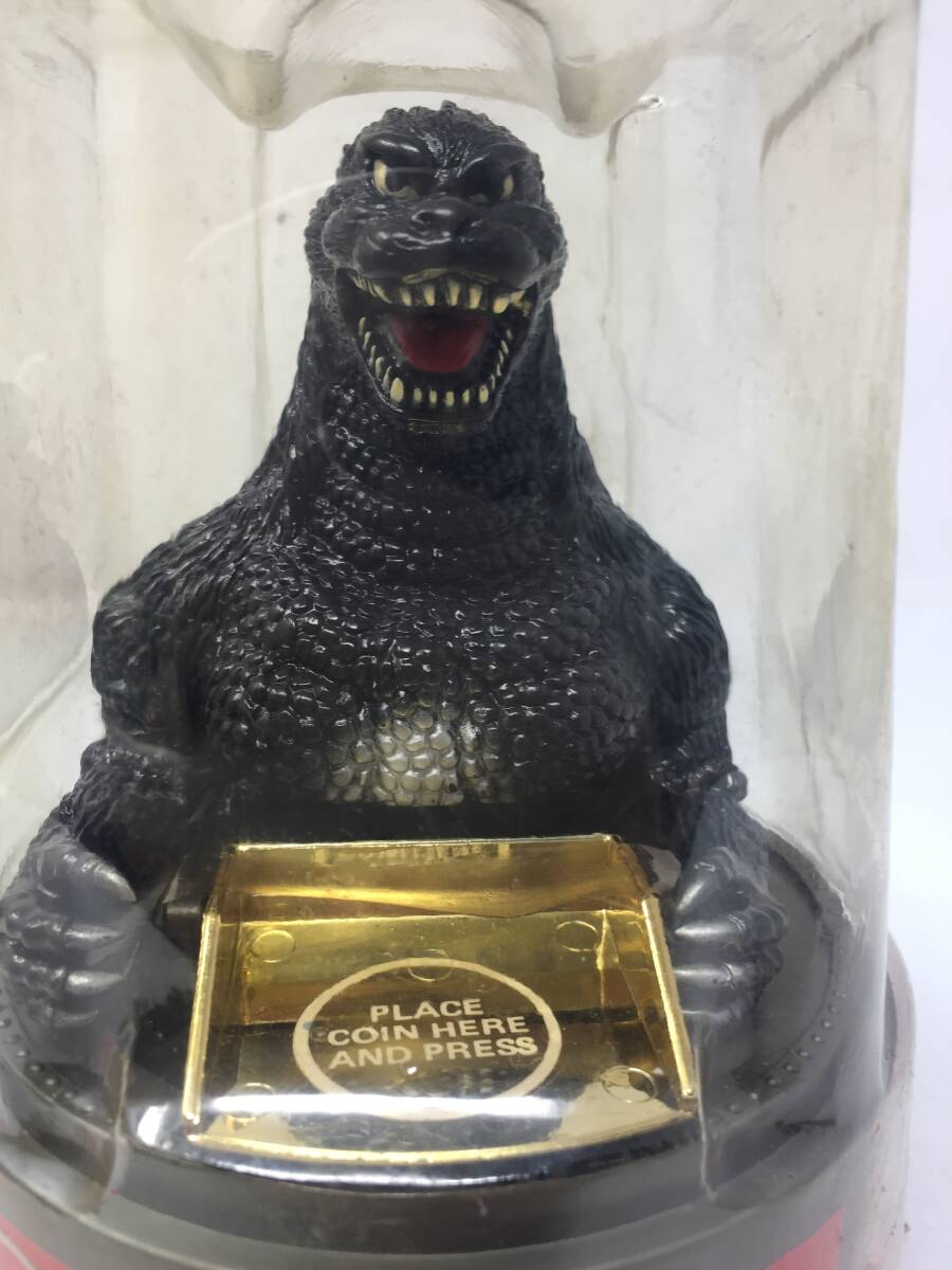 GY-909 未開封 アクションバンク ゴジラ 貯金箱 ゼンマイ式 1993 東宝 GODZILLA ユタカ フィギュア_画像3