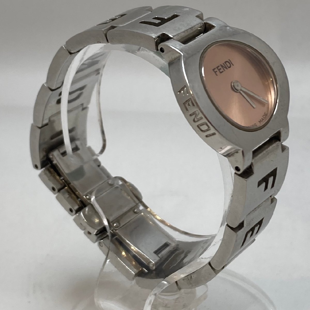 ジャンク※FENDI　フェンディ 3050L ピンク クオーツ レディース 腕時計　MB　YN　ABA2_画像4